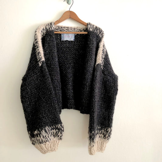 The Cara Bomber in Charcoal